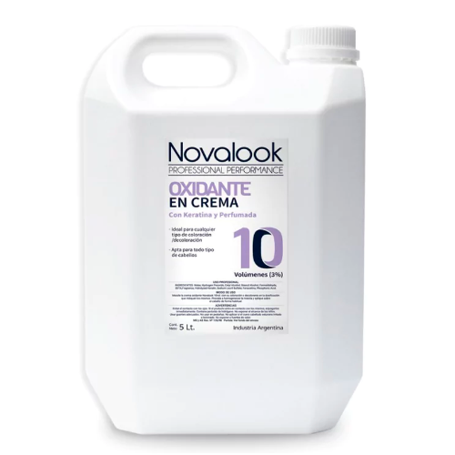Crema Oxidante 10vol Con Keratina y Perfumado x5lt | Novalook
